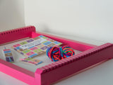 Kid's Weaving Loom Kit - Pink Loom