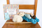 Wall Art Weaving Kit - River Rise (Blue/ Brown Colors)