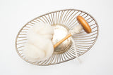 Natural White Wool Roving - 4oz