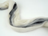 Black and White Wool Roving