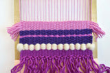 Kid's Wall Art Weaving Kit - Purple Weaving