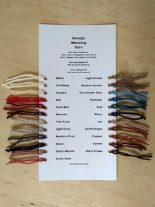 Navajo Yarn Sample Card