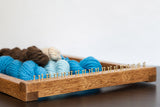 Wall Art Weaving Loom Kit - River Rise (Blue/ Brown Colors) - Choose a Loom