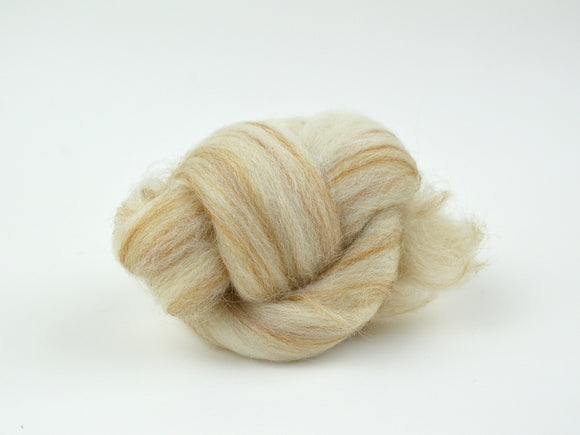 Tan Blended Wool Roving
